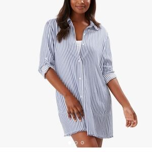 Striped Button-Up Shirt